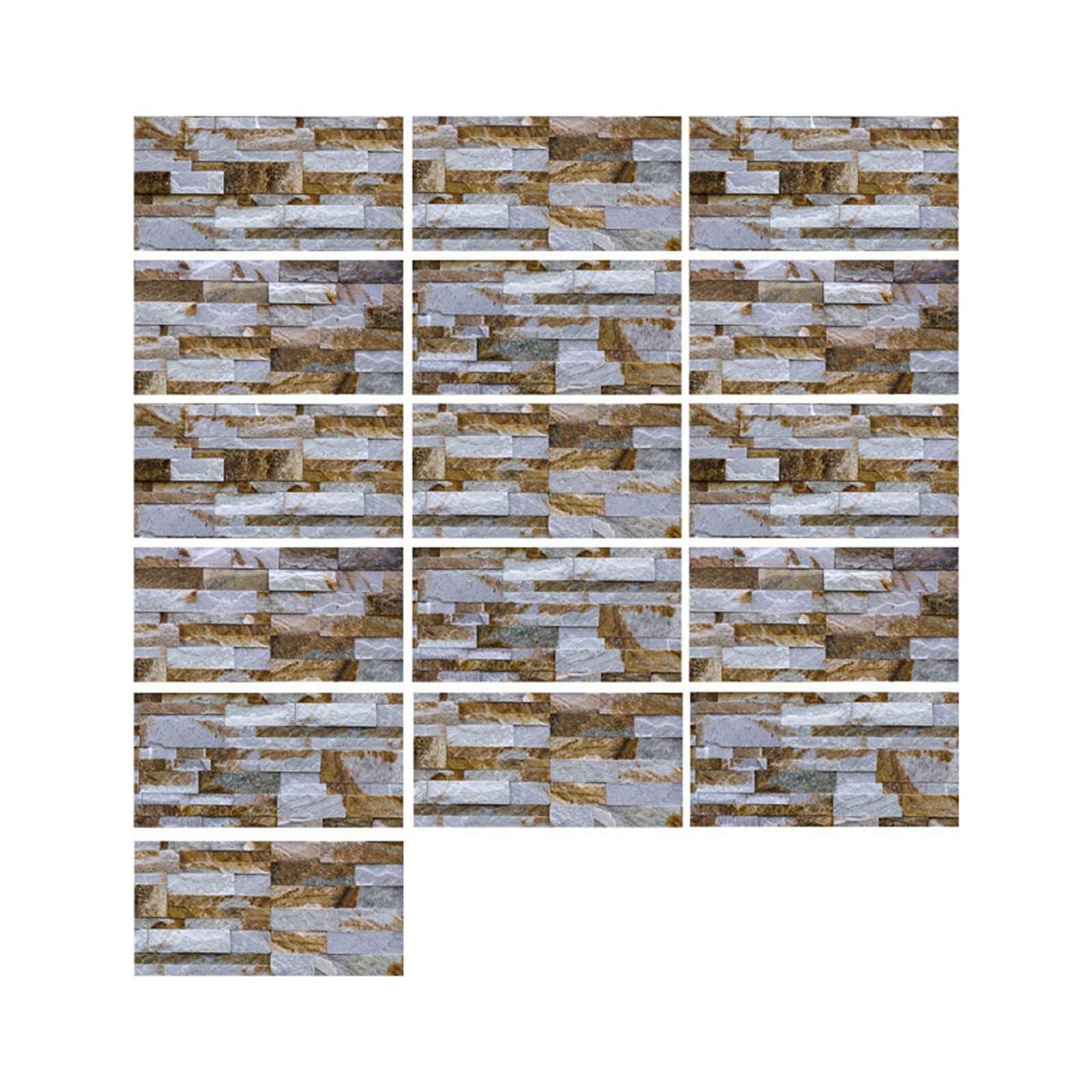 Faux Brick 3D Wall Panels Peel and Stick in Red Brown, Self Adhesive Waterproof Foam Wallpaper for Bedroom, Bathroom, Kitchen